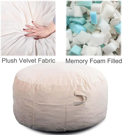 Bean Bag Chairs, Memory Foam Stuffing Bean Bag Chair - Image 3
