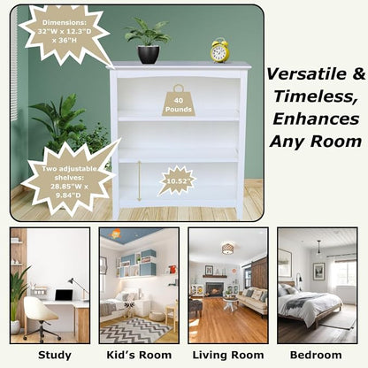 Shaker Solid Wood Bookcase - Image 4