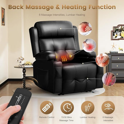 Home Theater Seating Power Recliner Chair, Massage Reclining Sofa - Image 4