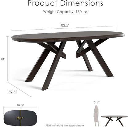 Furniture of America Nazaen VI 82.5" Mid-Century Modern Solid Wood Live Edge - Image 3