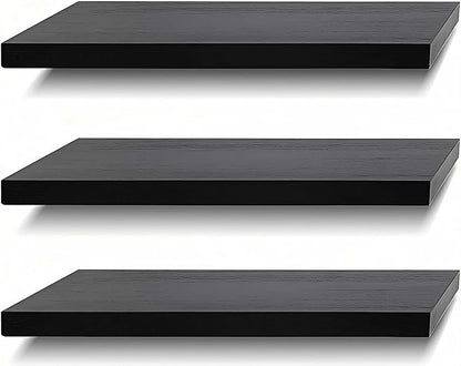 SAUMONIERES Floating Shelves Wall Shelf Solid Wood by Saumonieres