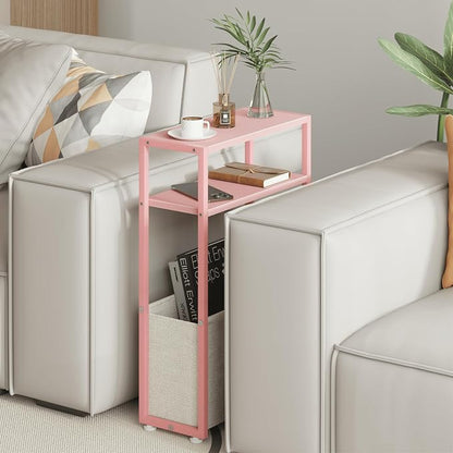 Leomonio Narrow Side Table, Slim End Tables - Image 4