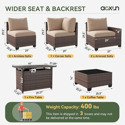 Aoxun Outdoor Patio Furniture Set - Image 7