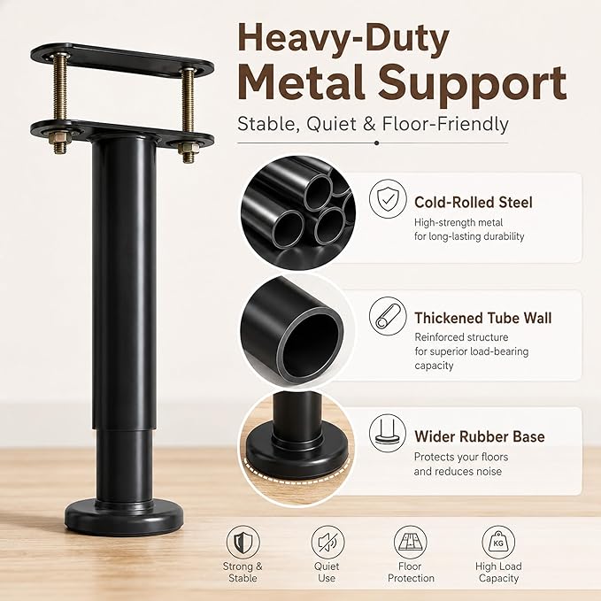 Adjustable Height Bed Frame Support Leg, Metal Bed Frame Support Legs - Image 6