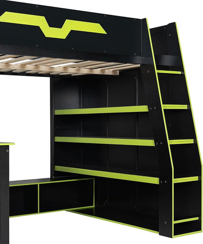 Full Size Wood Esports Loft Bed - Image 8