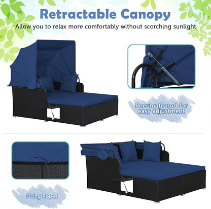 Tangkula Patio Rattan Daybed - Image 8