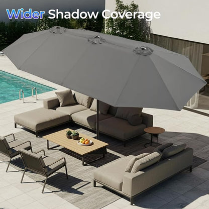 SUPERJARE 13FT Outdoor Patio Umbrella - Image 3