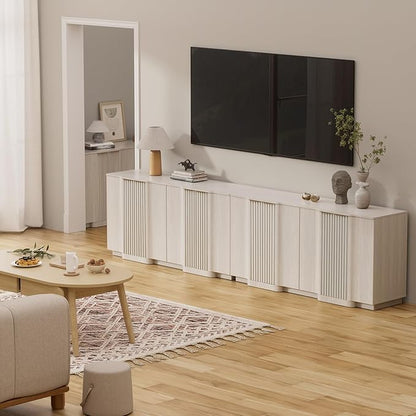 Brafab Buffet Cabinet, 94.5" Modern Farmhouse Accent Sideboard Cabinet - Image 7