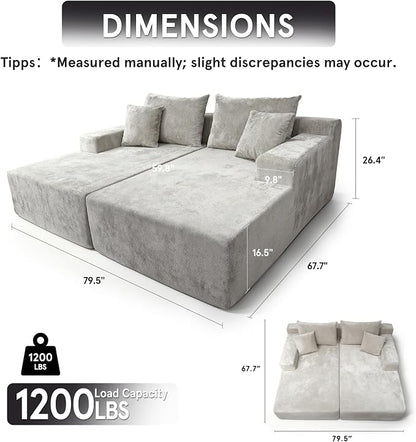 SYTOPIA Loveseat Chaise Lounge - Image 2
