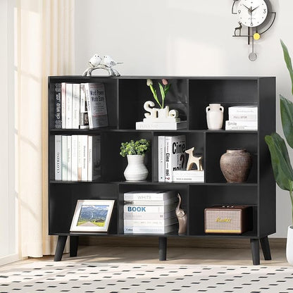 YAHARBO 10 Cube Large Bookshelf, 3 Tier Bookcase - Image 5