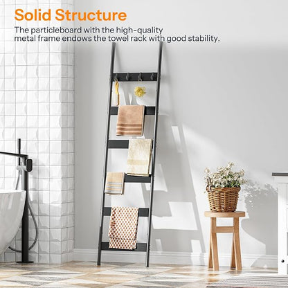 HOOBRO Blanket Ladder, 6-Tier Towel Rack - Image 3