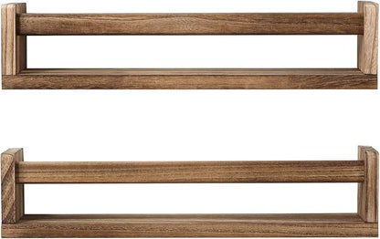JORIKCHUO Nursery Book Shelves, Kitchen Spice Rack, or Rustic Wall Mounted by JORIKCHUO
