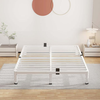 ROIL 7 Inch White Queen Bed Frame - Image 7