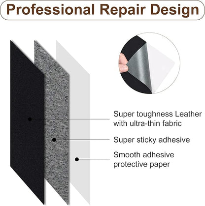 Numola Leather Repair Patch, Self-Adhesive Furniture Leather Patches, Vinyl - Image 3