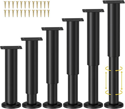 Wlrrcwdttc 6 Pcs Adjustable Height Bed Support Legs by Wlrrcwdttc