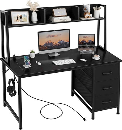 DLisiting Black Computer Desk by Unknown