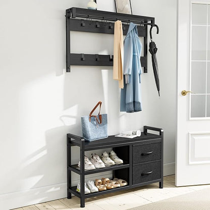 Lulive Hall Tree, 31.5” Entryway Bench - Image 2