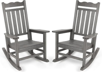 Stoog Outdoor & Indoor Rocking Chairs Set of 2, All-Weather Porch Rocker by Stoog