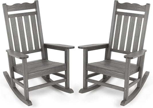 Stoog Outdoor & Indoor Rocking Chairs Set of 2, All-Weather Porch Rocker by Stoog