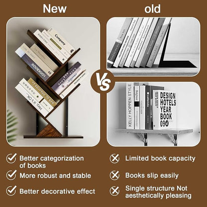 5 Tier Tree Bookshelf Floating Book Shelves - Image 6