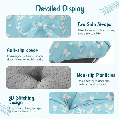2 Pcs Outdoor Chaise Lounge Chair Cushion 75.1 x 22.8 x 4.7 Inches 100% - Image 4