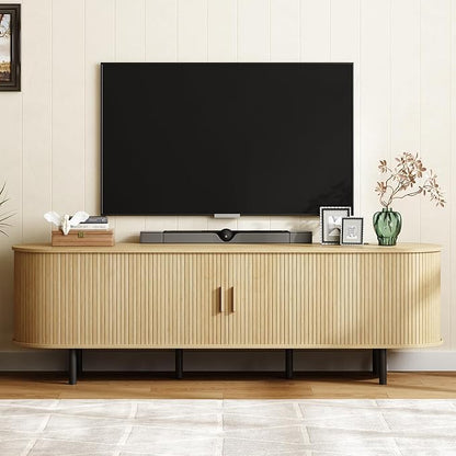 ONBRILL 70.8" TV Stand with Power Outlet by ONBRILL