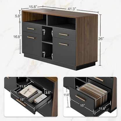 ModernMate Home Office Furniture Set, Mobile File Cabinet - Image 3