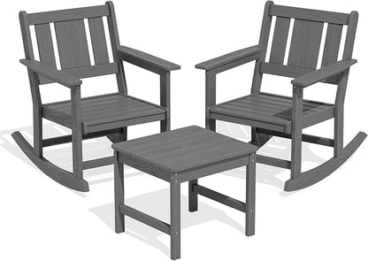 SERWALL Outdoor Rocking Chair Set of 2 - Image 3