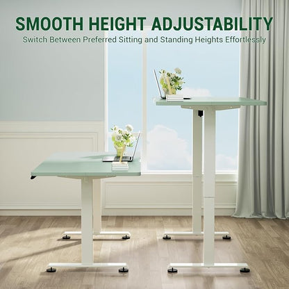 Veken 55 Inch Large Electric Standing Desk, 4 Memory Heights Adjustable - Image 8