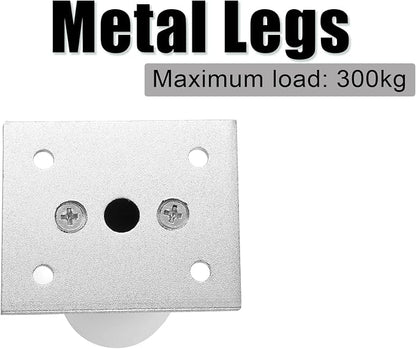 Set of 4 Furniture Legs 7.87 Inch, Adjustable Aluminum Alloy Cabinet Legs - Image 5
