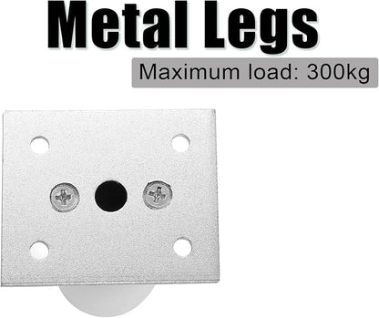 Set of 4 Furniture Legs 2.36 Inch, Adjustable Aluminum Alloy Cabinet Legs - Image 5