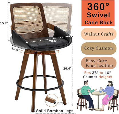 Set of 3 Counter Height Bar Stools - Image 2