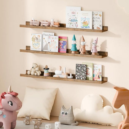 upsimples Floating Shelves for Wall, 35.5 Inch Shelves for Decor Storage Set of - Image 6