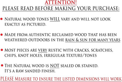 Doug and Cristy Designs Aztec A-Frame Side Table; Reclaimed Wood End Table - Image 7