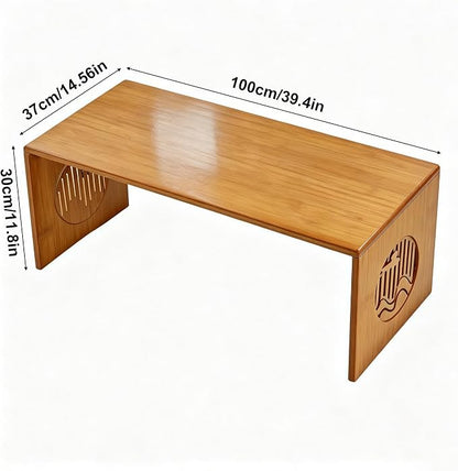 Folding Coffee Table, Foldable Japanese Floor Table No Assembly, Low Coffee - Image 2
