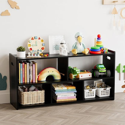 SpaceAid 5-Compartment Bookshelf, Montessori Bookcase by SpaceAid
