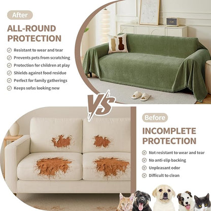Armchair Couch Cover for Dogs 1 Cushion, Washable Recliner Covers Sofa Protector - Image 3