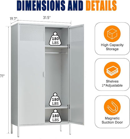 Washsemba Metal Storage Cabinets Locker - Image 2