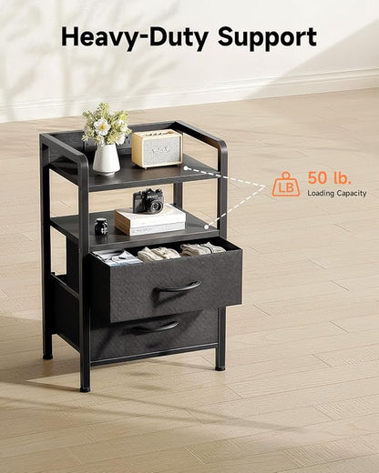 Lazzanto Night Stand Bedside Charger Bedroom - Image 7
