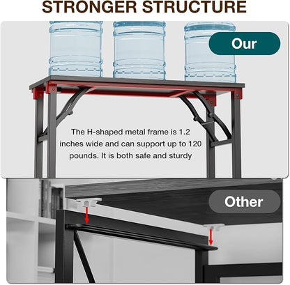 TEMI Small Computer Desk Folding Table - Image 7
