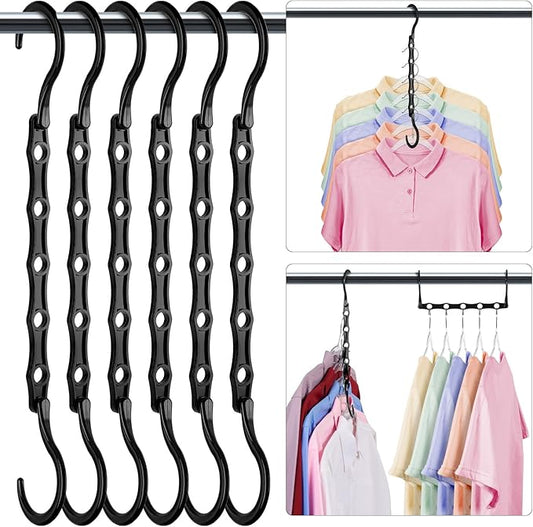 HOUSE DAY Closet Organizers and Storage 6 Pack, College Dorm Room Essentials by HOUSEDAY