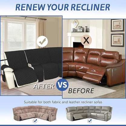 Arfntevss Recliner Sectional Couch Covers 1OO% Waterproof L Shape Sofa Cover - Image 6