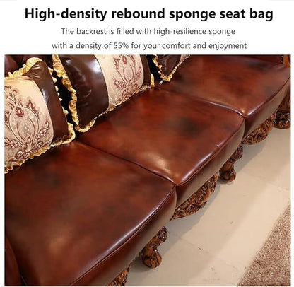 European-Style Luxury Sofa, Solid Wood Sofa - Image 5