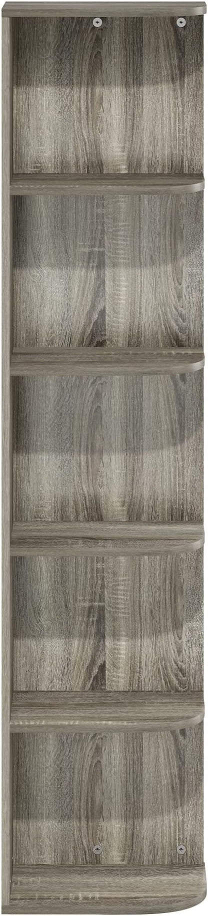 Furinno PASIR Book Shelf, 5-Tier Corner Bookshelf - Image 7