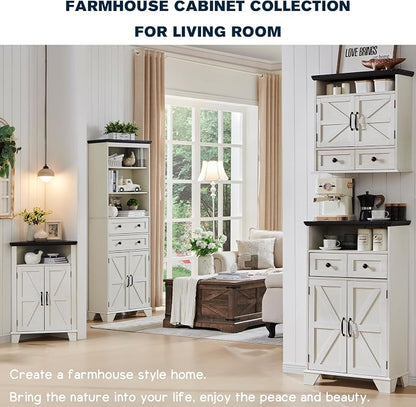 ACCOHOHO Bathroom Wall Cabinet, Farmhouse 24" Wide Medicine Cabinet - Image 8