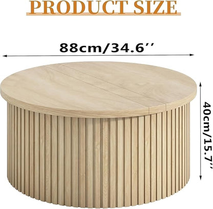 Fsbecl Fluted Lift Top Coffee Table - Image 2