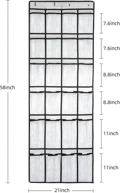 SAVERHO Over the Door Shoe Organizer, Hanging Shoe Organizer - Image 2