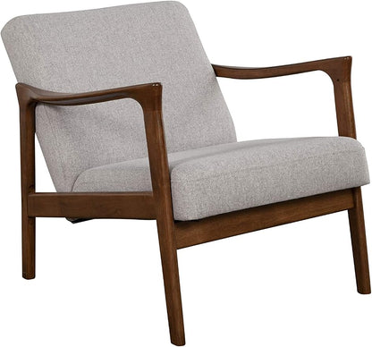 Alpine Furniture Zephyr Mid-Century Retro Accent Lounge Chair Wooden Arm - Image 8