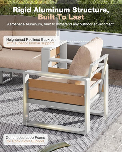 Aoxun Aluminum Patio Furniture Set - Image 6