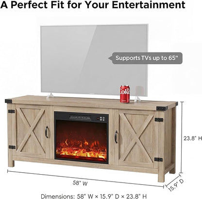 YESHOMY Fireplace TV Stand - Image 9
